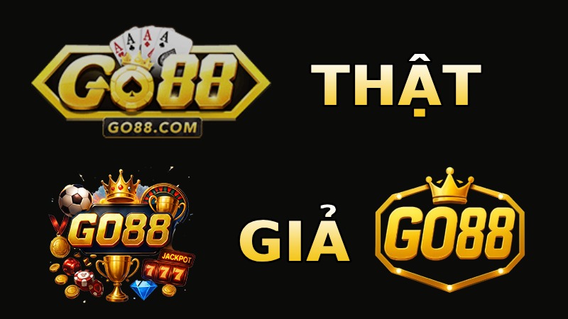 CẢNH BÁO LỪA ĐẢO GIẢ MẠO GO88 2 Nhận biết qua LOGO GO88